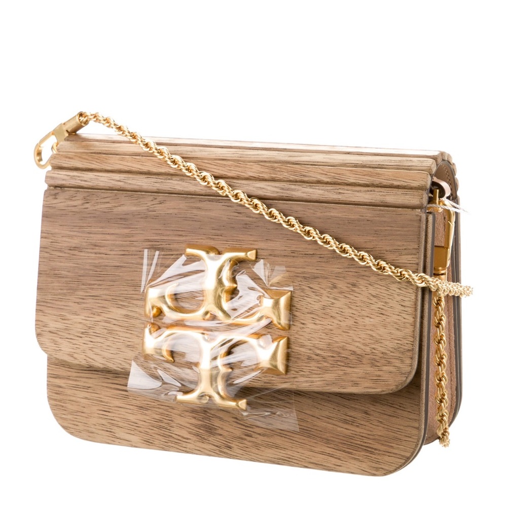 Tory Burch Tan Crossbody Bag with Gold Chain